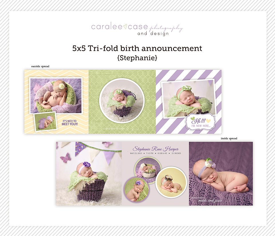 Birth Announcement Cards for Photographers