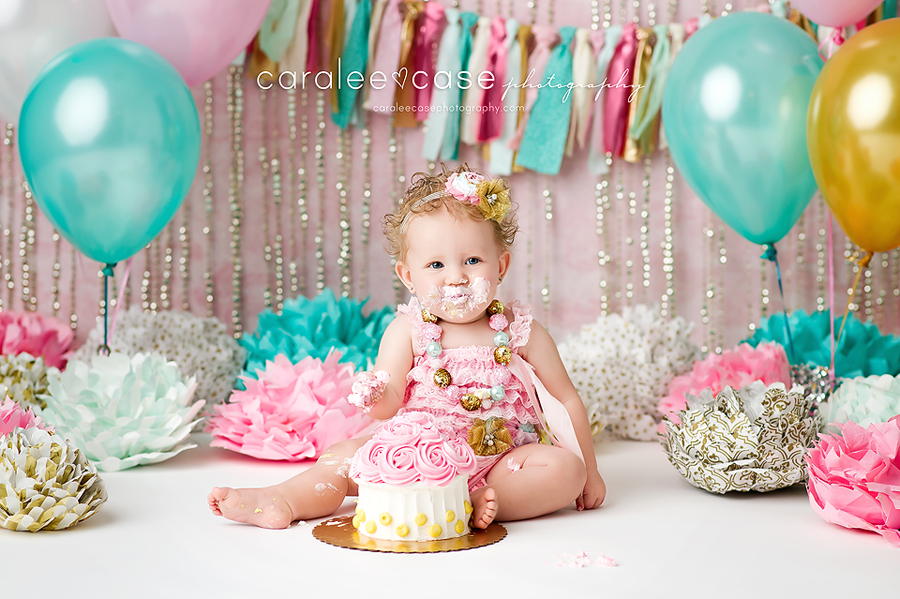 Idaho Falls, ID Baby Child Birthday Cake Smash Photographer ~ Caralee Case Photography
