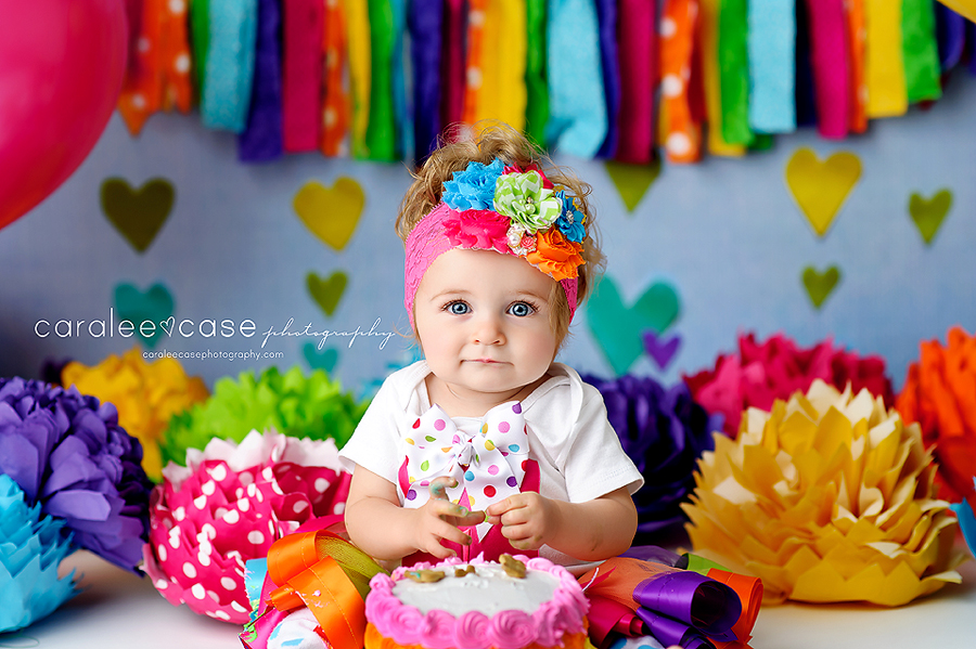 Idaho Falls, ID Baby Child Birthday Cake smash photographer ~ Caralee Case Photography