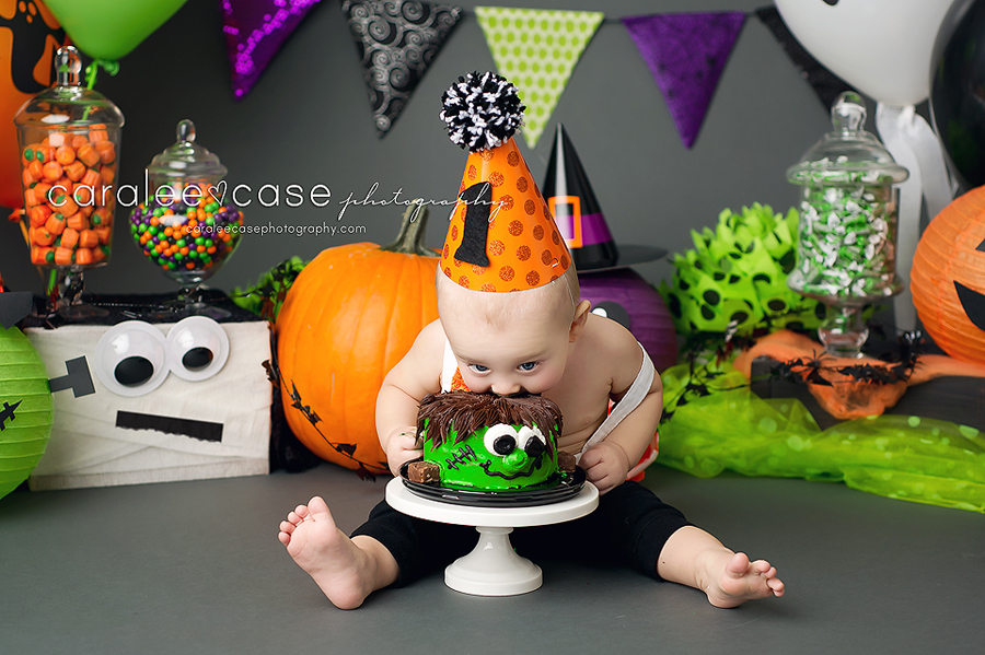 Idaho Falls, ID Child Baby Birthday Cake Smash Photographer ~ Caralee Case Photography