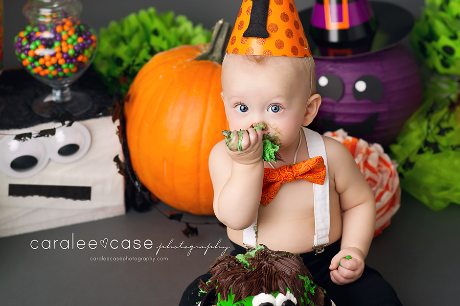 Rigby, ID Child Baby Birthday Cake Smash Photographer ~ Caralee Case Photography