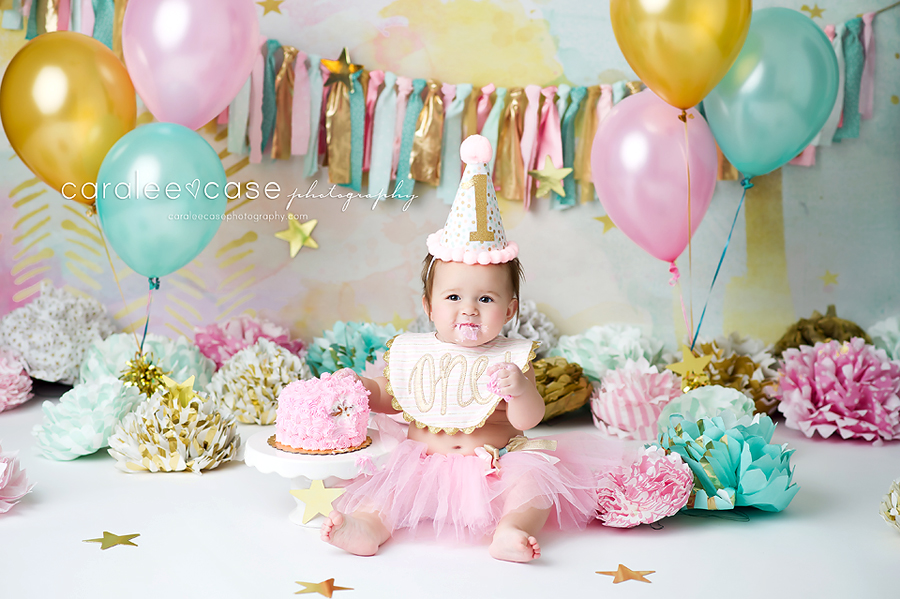 Pocatello, Idaho Baby Child Birthday Cake Smash Photographer ~ Caralee Case Photography