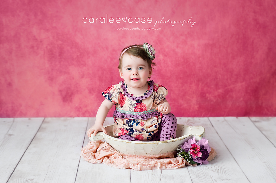 Idaho Falls, ID Child Infant Birthday Studio Portrait Photographer ~ Caralee Case Photography