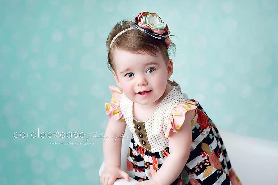 Driggs, Idaho Child Infant Birthday Studio Portrait Photographer ~ Caralee Case Photography