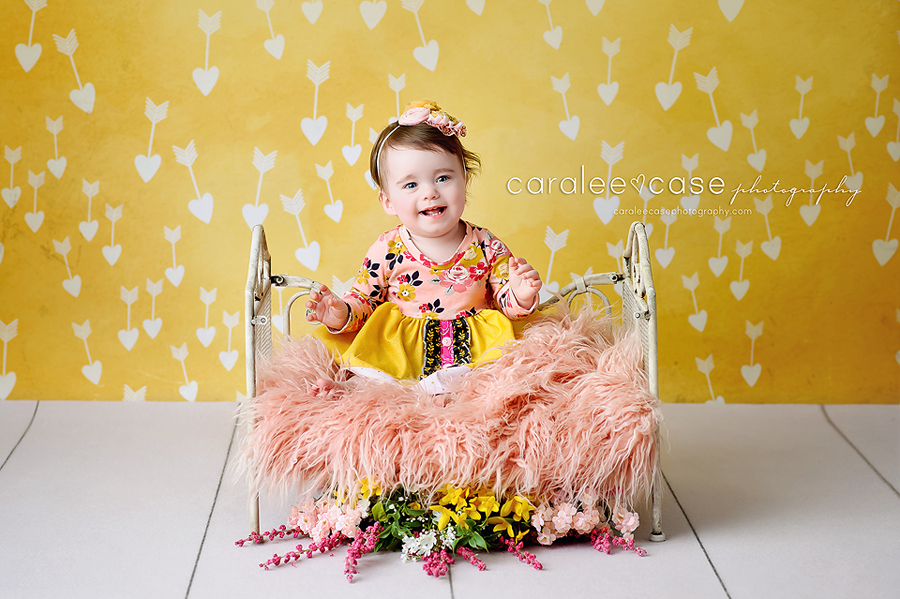 Shelley, Idaho Child Infant Birthday Studio Portrait Photographer ~ Caralee Case Photography