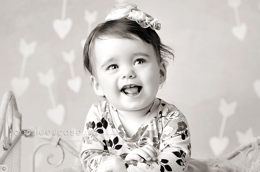 Chubbuck, Idaho Child Infant Birthday Studio Portrait Photographer ~ Caralee Case Photography
