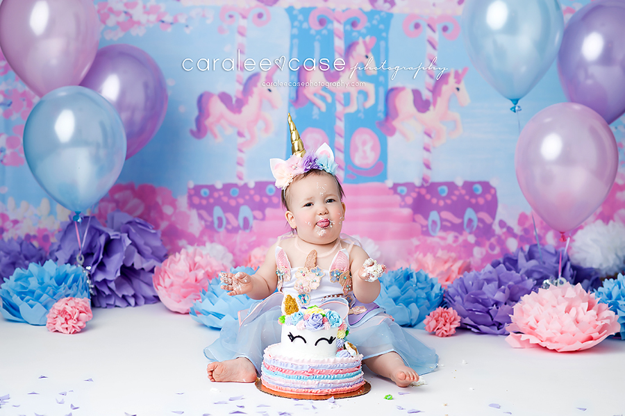 Rigby Idaho Baby Child Birthday Cake Smash Photographer ~ Caralee Case Photography