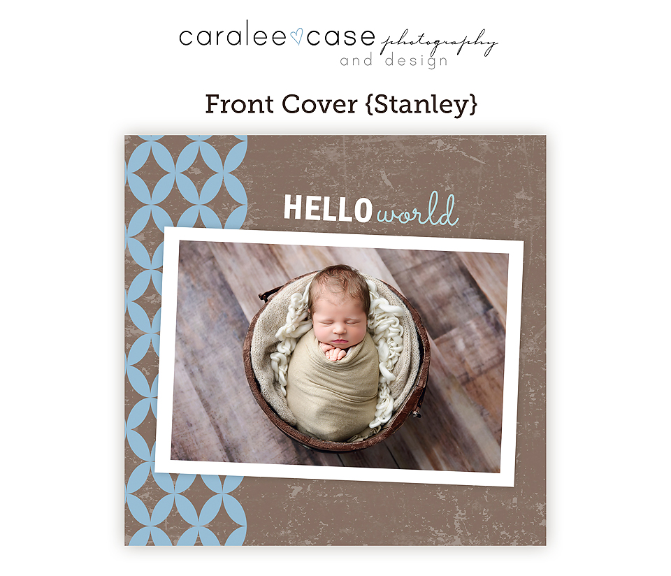 Trifold Card Template Stanley Closeup ~ Caralee Case Photography and Design Templates for Photographers