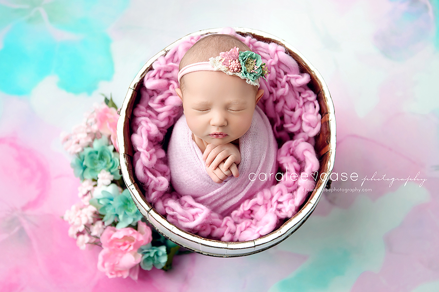 Idaho Falls, ID newborn infant baby studio portrait photographer ~ Caralee Case Photography