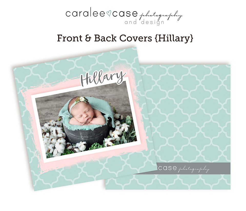 Caralee Case Photography Templates Store 3x3 Mini Album Template for photographers 