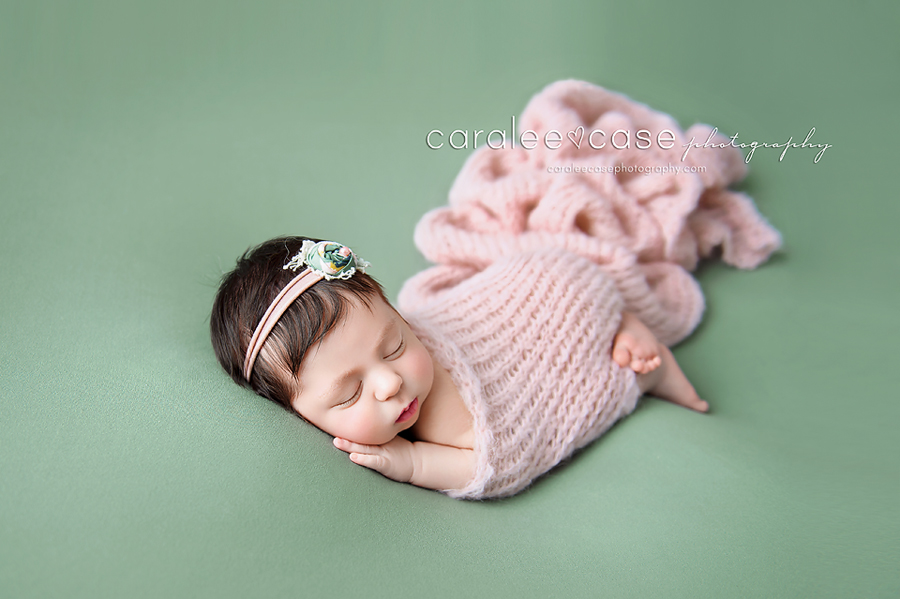 Rexburg Idaho Newborn Infant Baby Posing Studio Portrait Photographer ~ Caralee Case Photography
