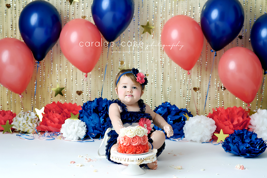 Idaho Falls, ID Baby Child Toddler Birthday Cake Smash one year Photographer ~ Caralee Case Photography